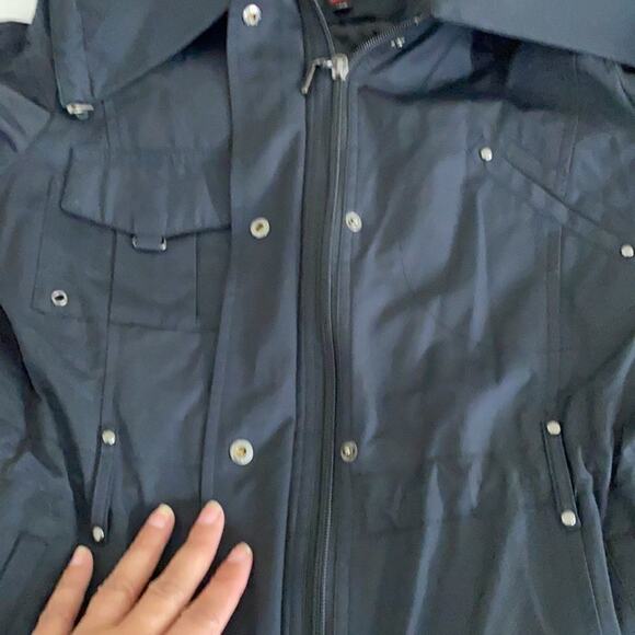 Gallery Petite S Water Resistant Mid Weight Jacket Black Rain Jacket. - Picture 12 of 16